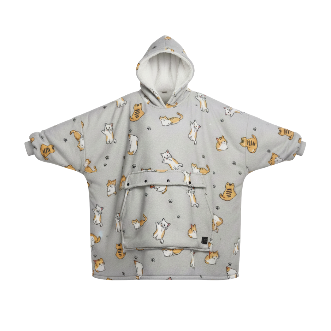 Oversized Opvarmet Hoodie